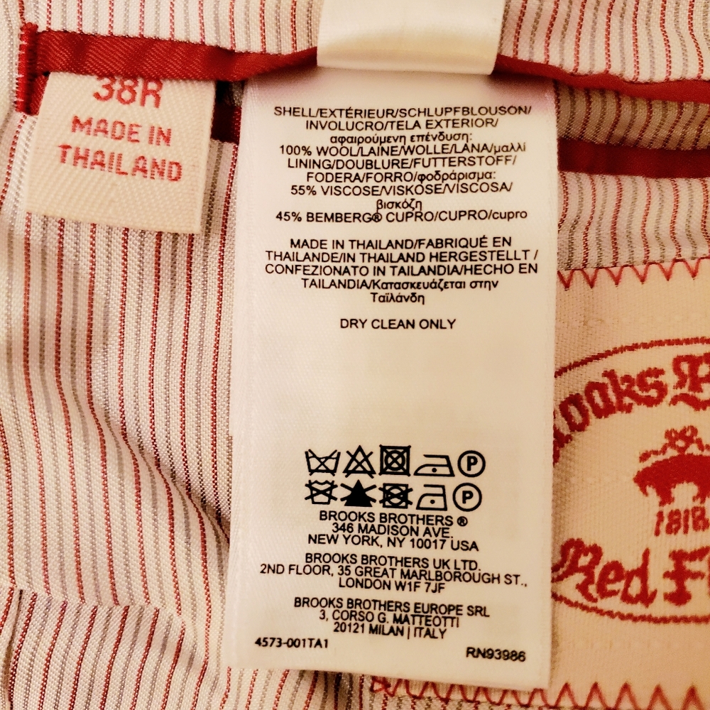 Brooks Brothers Red Fleece Blue Blazer Suit Jacket - Picture 7 of 9